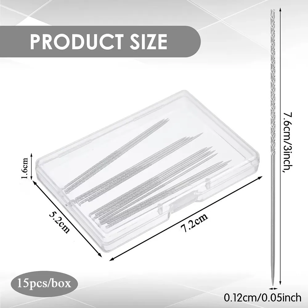 15PCS/Boxed Knurled Needle Lightweight Hand-knitting Tool Repair Sewing Needle Multifunctional