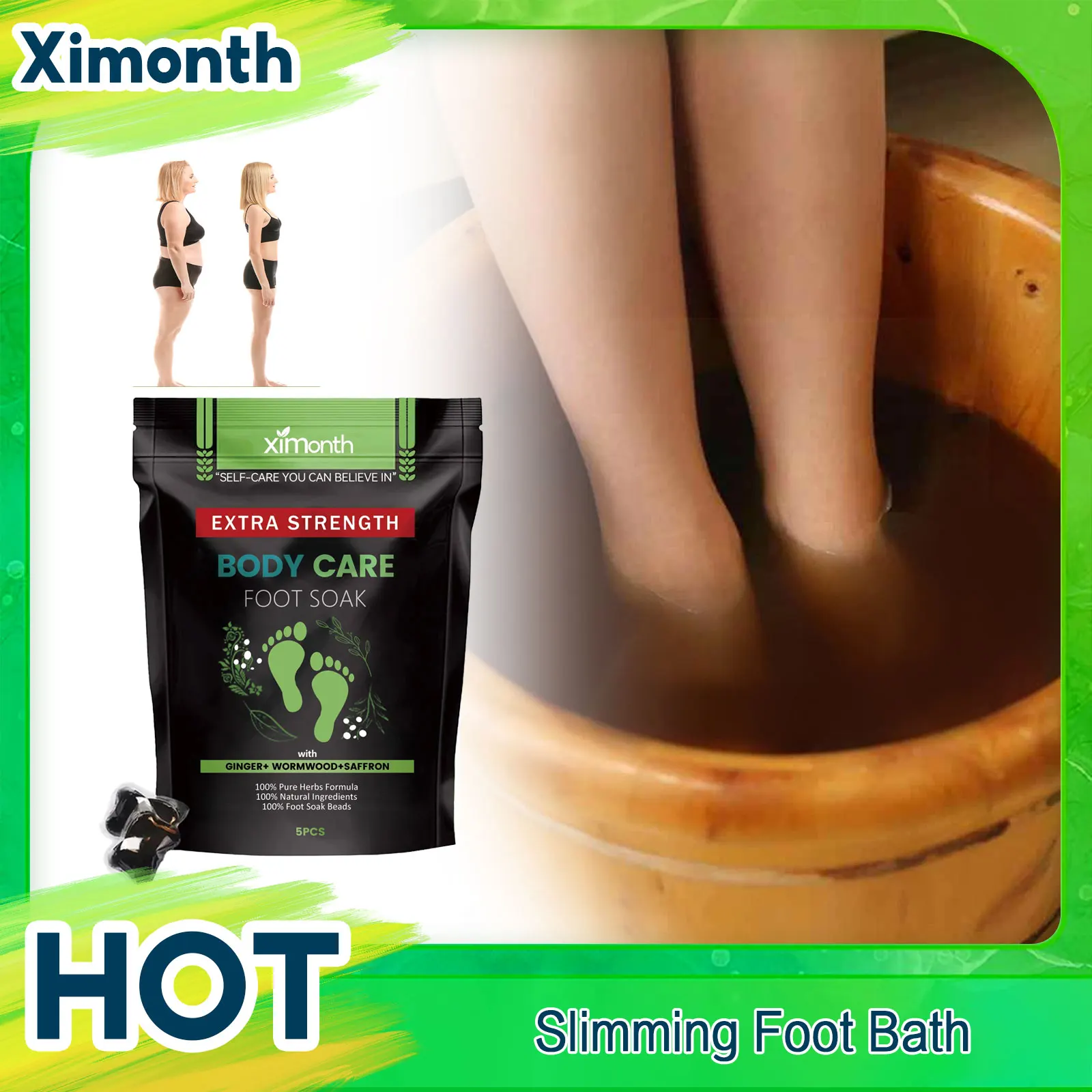 

Slimming Foot Bath Body Shaping Thin Legs Waist Fat Burner Relieve Varicose Vein Improve Blood Circulation Detox Clean Foot Soak