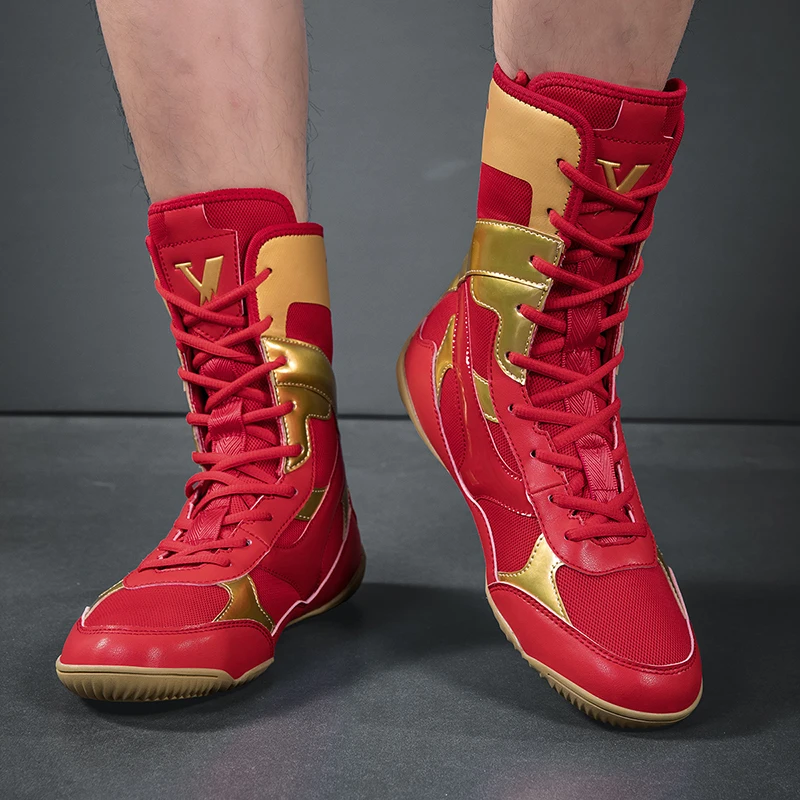 Men Boxing Shoes Training Breathable Judo Comfortable Combat Male Outdoor Big Size Struggle Brand Lightweight  Wrestling Shoes