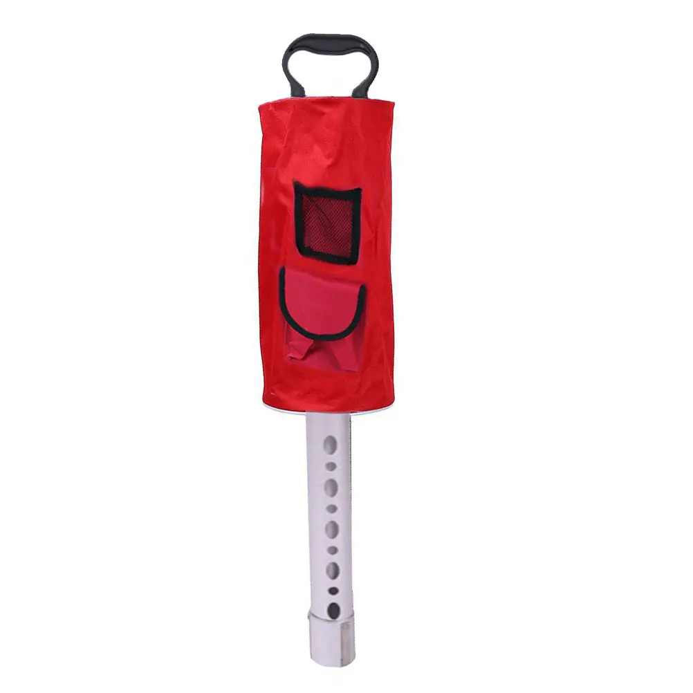 

Golf Ball Large Capacity Red Aluminum Handle Storage Bag Collects 70 Balls Portable Training Golfs Picking Tool Accessory