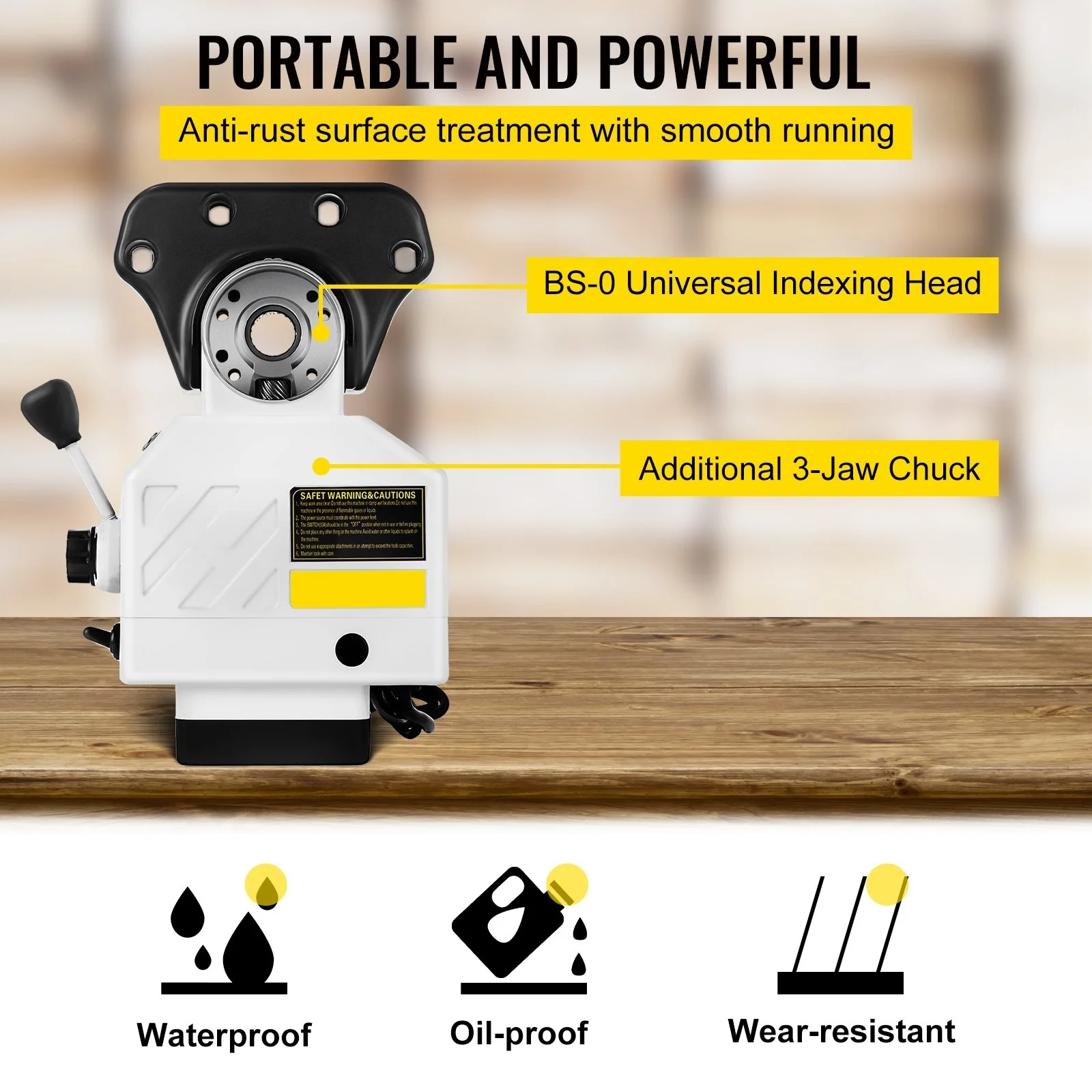 Al-310S Power Feed X-Axis 450 In-lb Torque Power Feed Milling Machine 0-200PRM Power Table Feed Mill for Bridgeport and Milling