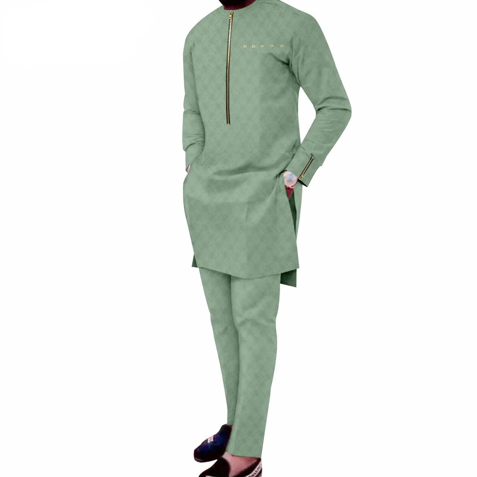 The New 2024 Stylish Casual African Ethnic Men\'s Two-piece Suit Clothes for Men Mens Clothes Moletom Masculino