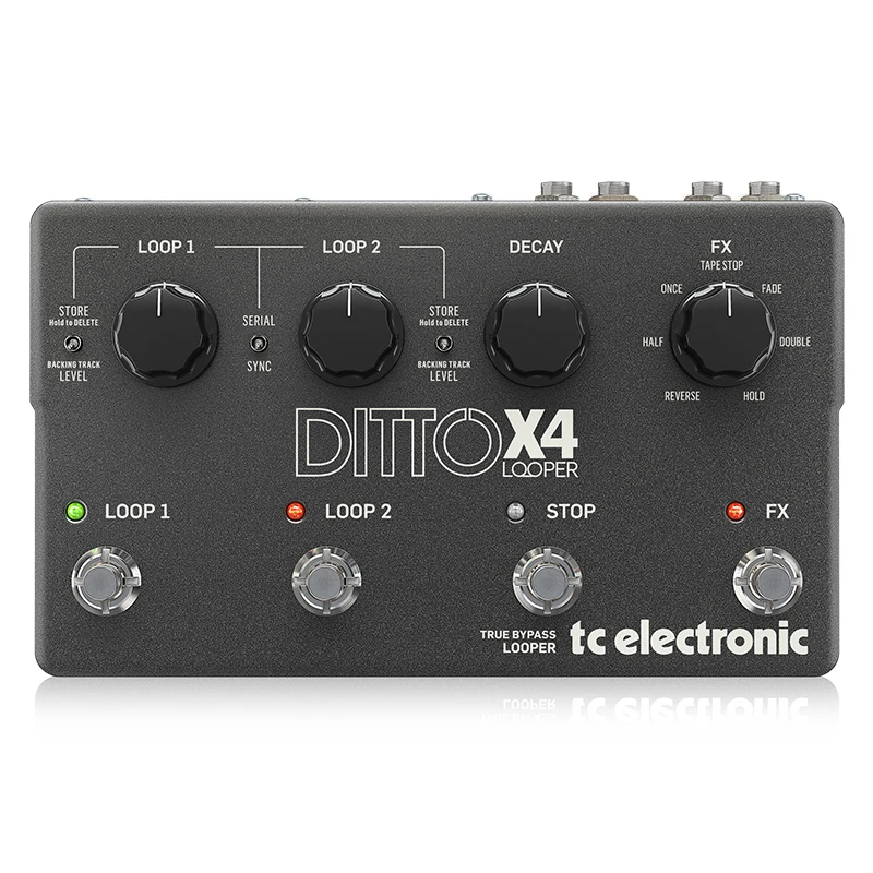 Genuine Wholesale TC ELECTRONICS DITTO X4 LOOPER Electric Guitar Bass Distortion  Single Block Effect Offers  Guitar Effect