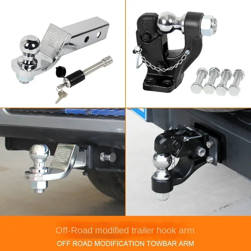 Off-Road Modification Trailer Arm Hitch Ball Rogue Hook Trailer Traction Yacht Motor Home Accessories Square Mouth