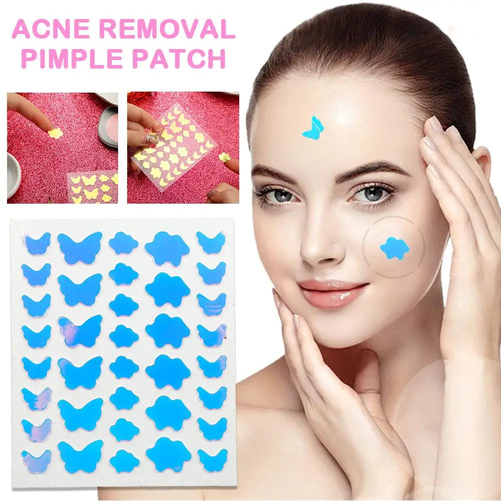 Colorful Cloud Butterflies Patch Acne Invisible Acne Removal Skin Care Stickers Originality Concealer Face Spot Beauty Tool