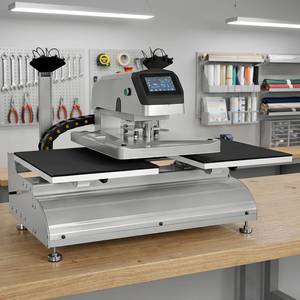 Electric Automatic Double Station Heat Press Machine for T Shirt Heat Transfer Production