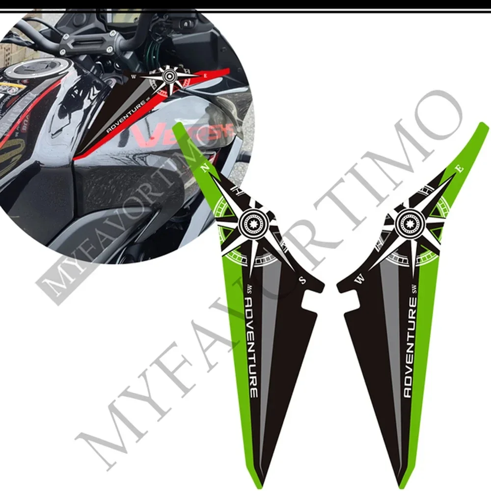 

Tank Pad Protector Kit Knee Wind Deflector Windshield Windscreen For Kawasaki Versys 650 LT Touring Motorcycle Stickers Decals