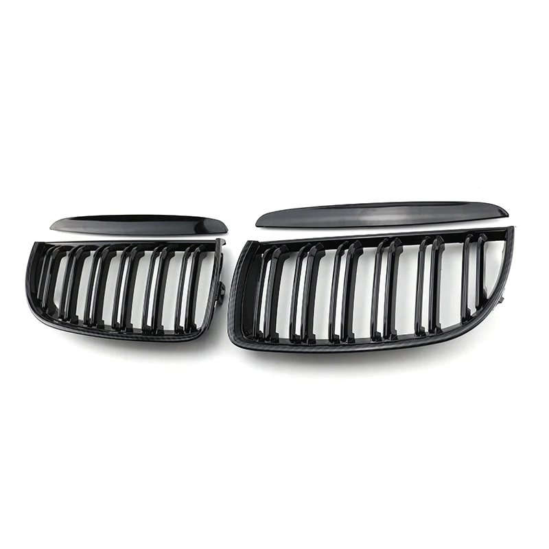 

Front Bumper Racing Grill Carbon Look car front grill Car Front double Slat Grille For Bmw 3 Series E90 2005 2006 2007
