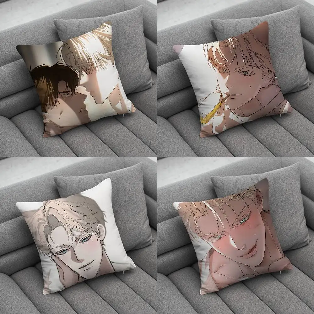 

Manga C-Codename Anastasia Pillow Case Square Double-Sided Printing Short Plush Sofa Cushion Cover Bedroom Bedside Pillow