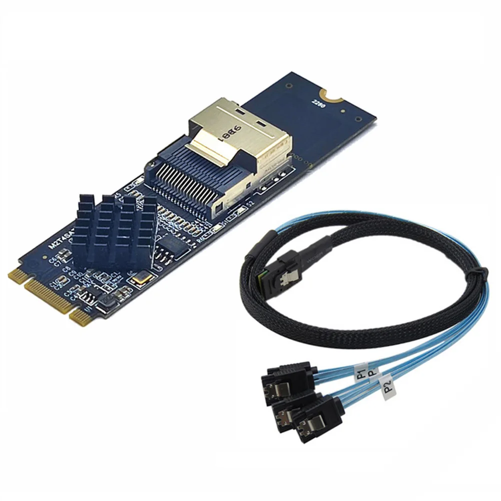Adattatore M.2 NVMe a Mini SAS SFF-8087: La Soluzione Definitiva per Espandere i Porta Dischi SATA in un Server o PC Desktop