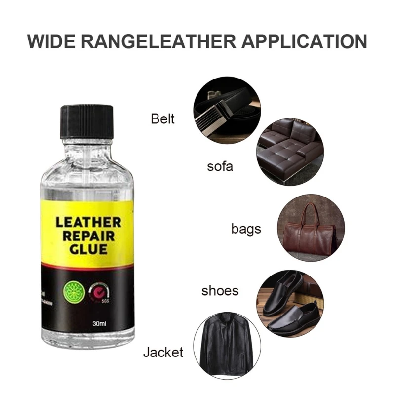 Leather 30/50ml Leather Scratch Repair Soft Incognito Transparent Washable Liquid Leather Adhesive