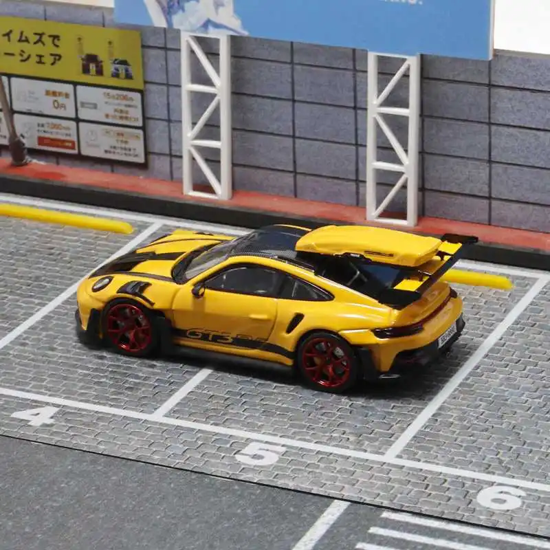 Diecast 1/64 Scale Model Car Porsche 911 GT3 RS Alloy Car Model Play Vehicles Toys for Boys Original Box