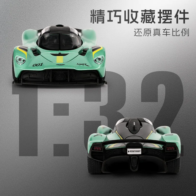 1:32 مقلد أستون مارتن فالكيري Supercar سبيكة لعبة مجسمة سيارة الصوت والضوء التراجع سيارات لعبة الأولاد هدية المقتنيات