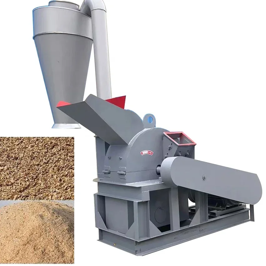 

High capacity tree log wood crusher/wood sawdust making machine