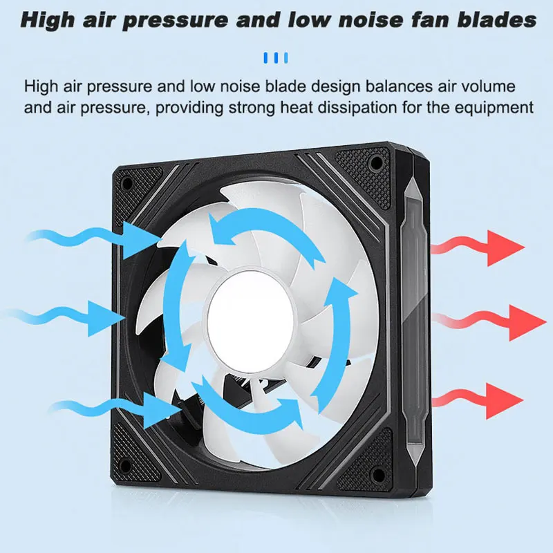 Imagem -03 - Upsiren-pwm Ventilador Silencioso Pf14 Prism 4pro Computador Chassis Fan 14cm Argb Pin 12v Grande Volume de ar 61.5cfm 650-1800rpm