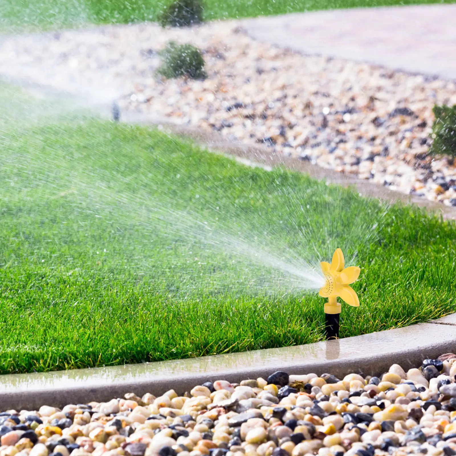 Petal shape Sprinklers Durable Metal Lawn Head Nozzles Garden Watering Hose Even Fine Spatter Irrigation System Waterproof