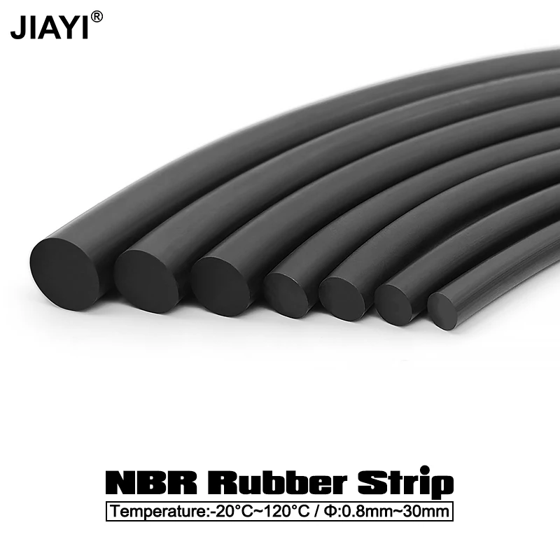 5/10Meter NBR Sealing Strip Diameter 0.8 1 1.5 2 2.5 3 4 Mm Oil Resistance Heat-resistant Nitrile Rubber Round Strip O Ring Cord