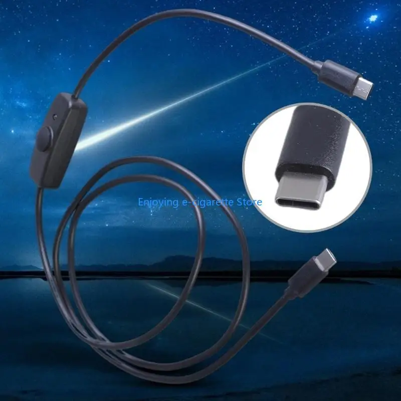 USB-C-Stecker auf Stecker, Schaltsteuerkabel, 20 W, Schnelllade-Verlängerungskabel, Y4QF – Detail 4