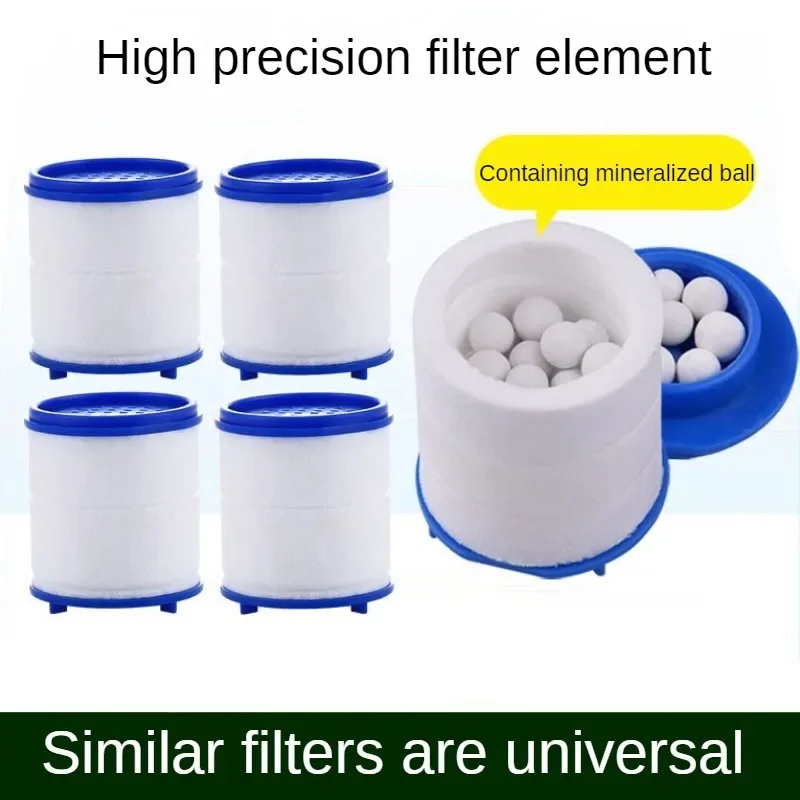 Universal Pp Filter Cotton Pressurized Faucet Filter Element Filter Spillproof Shower Joint Kitchen Double Filter Cotton 10pcs