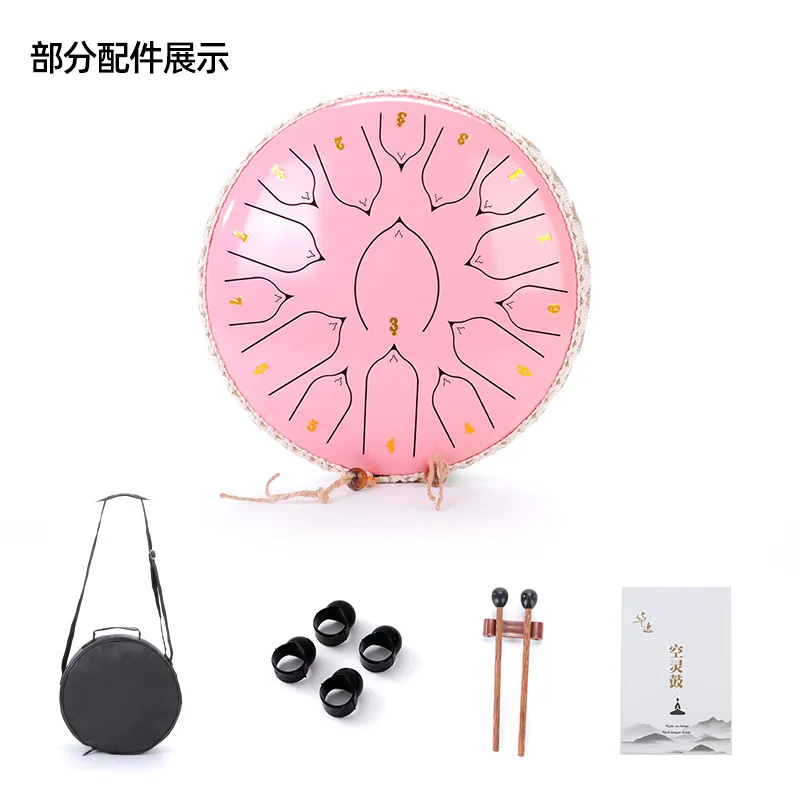 New Steel Tongue Drum 6-Inch 8-Tone Hollow Drum 15-Tone Children's Tabor Worry-Free Drum Adult Hand Dish Percussion Instrument