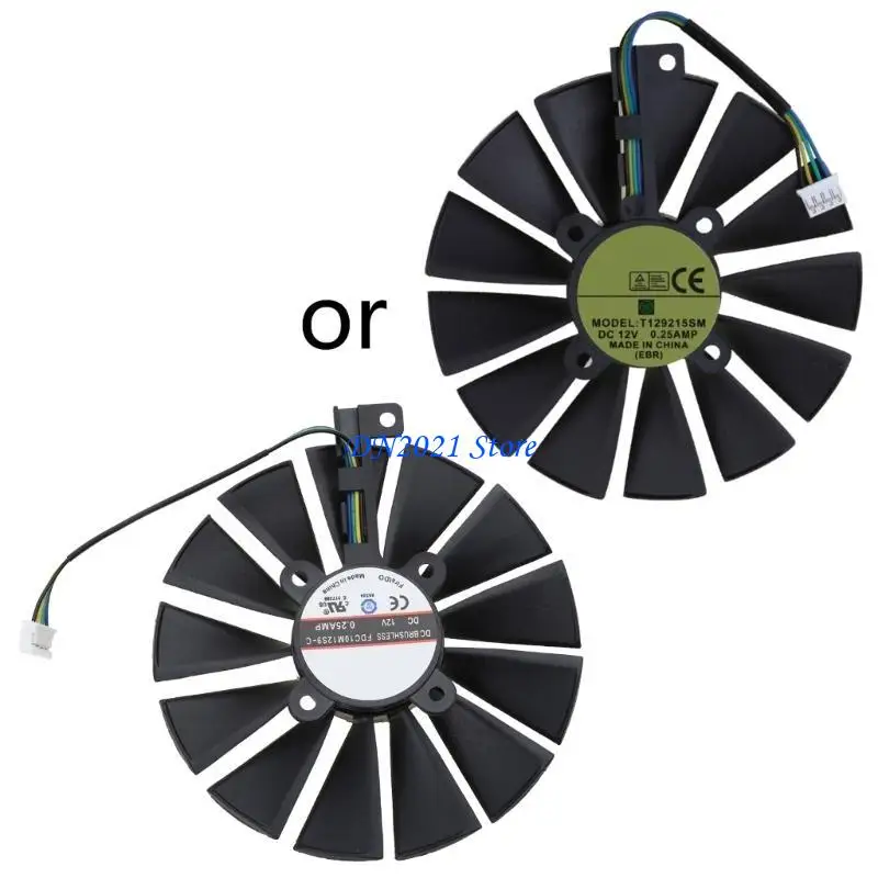 

F3KE FAN FAN для RX580 RX570 RX470 95 -мм вентилятора