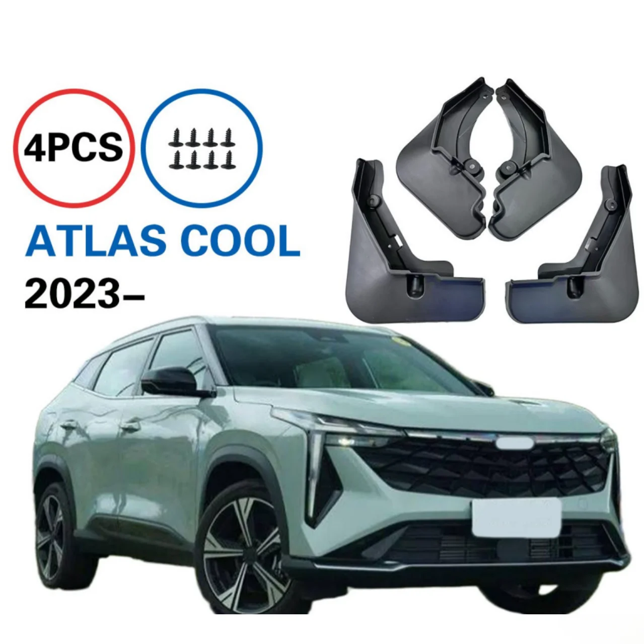 

PP передние и задние детали, брызгозащищенные автомобильные брызговики, брызговики, защита колес для Cool 2023, автомобильные брызговики, аксессуары