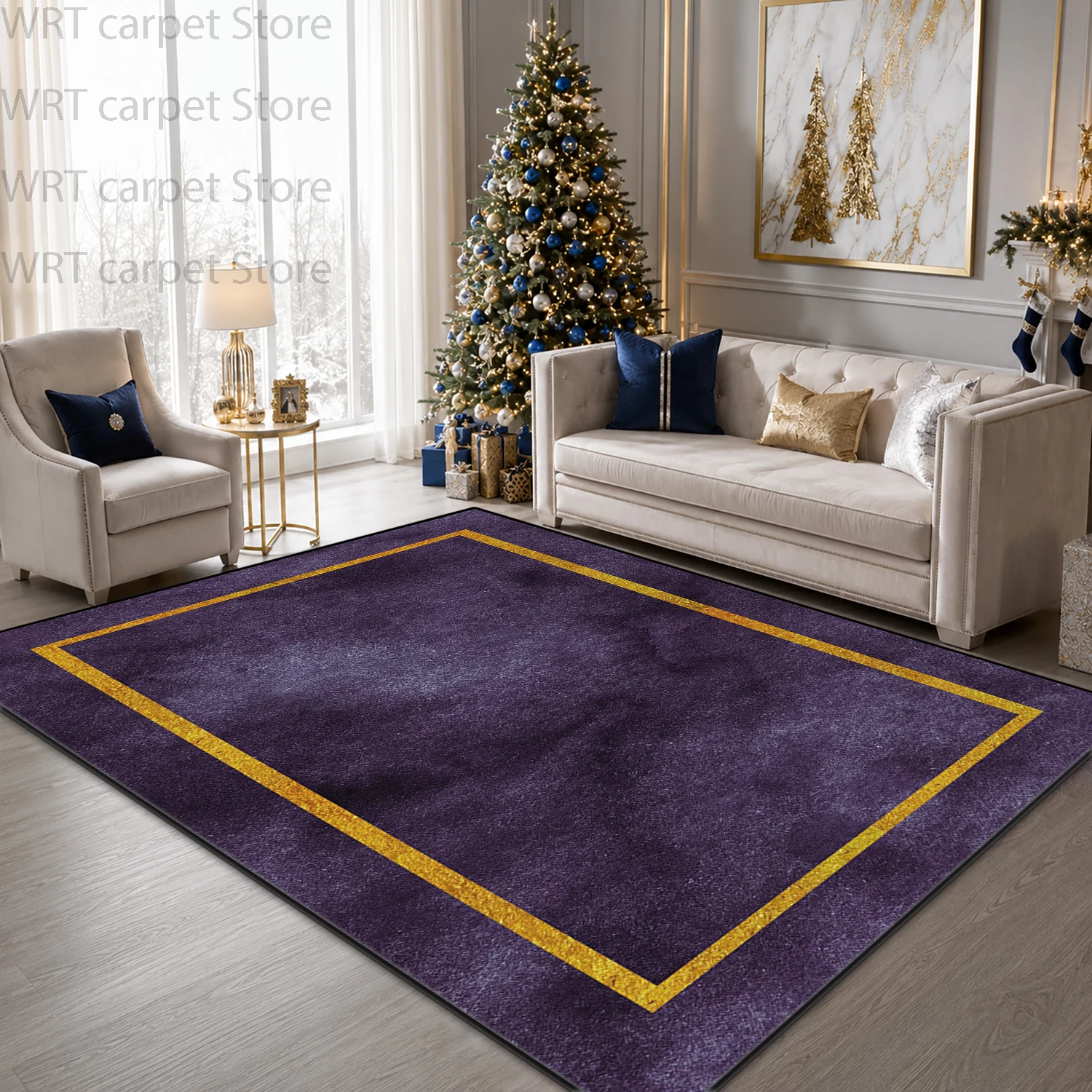 Minimalism Christmas Style Living Room Carpet Geometric Decoration Sofa Area Non-slip Rug Fluffy Soft Bedroom Home Floor Mat