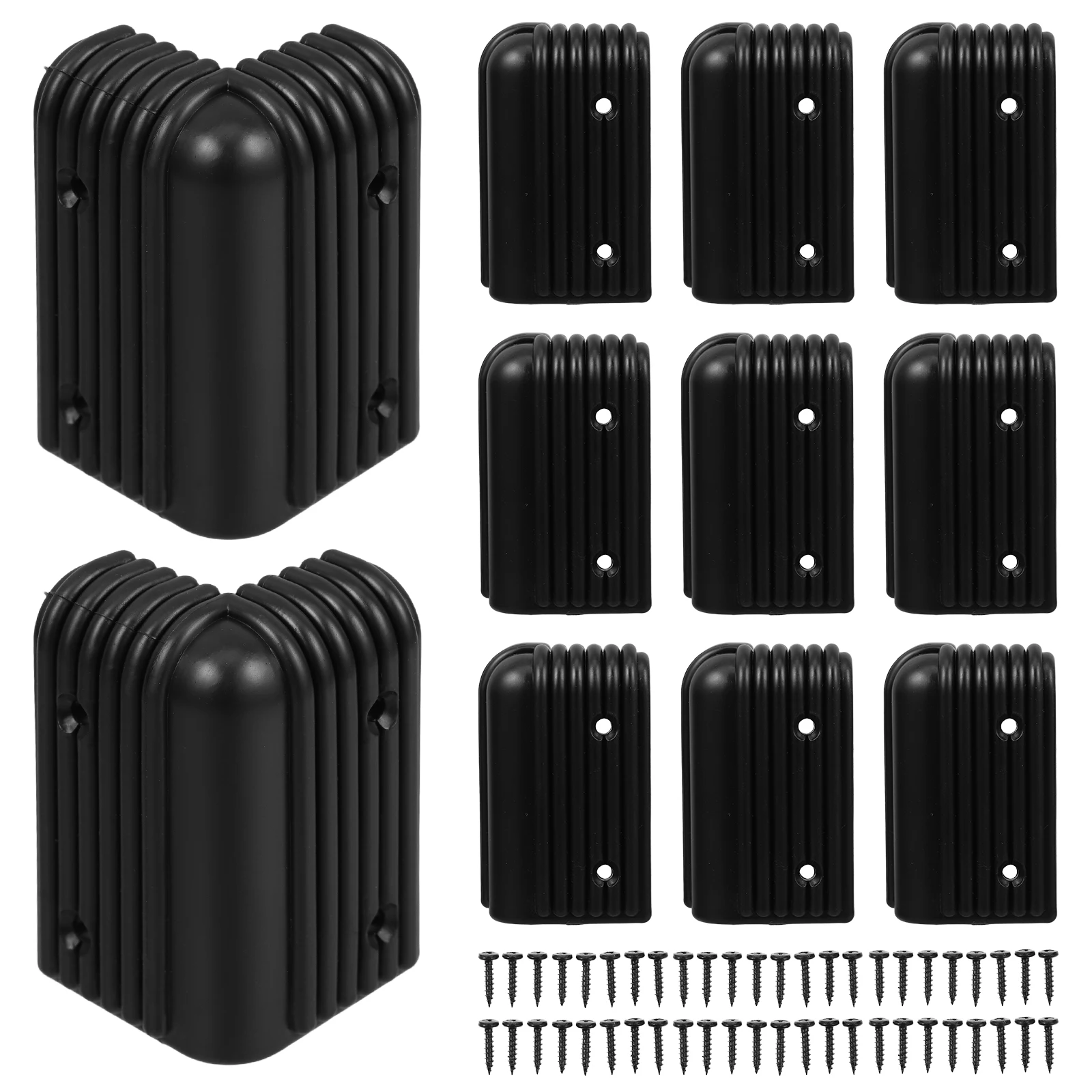 

12 pcs Speaker Corner Protectors Plastic Furniture Anti Collision Guards Table Desk Protective Angle Hardware Child