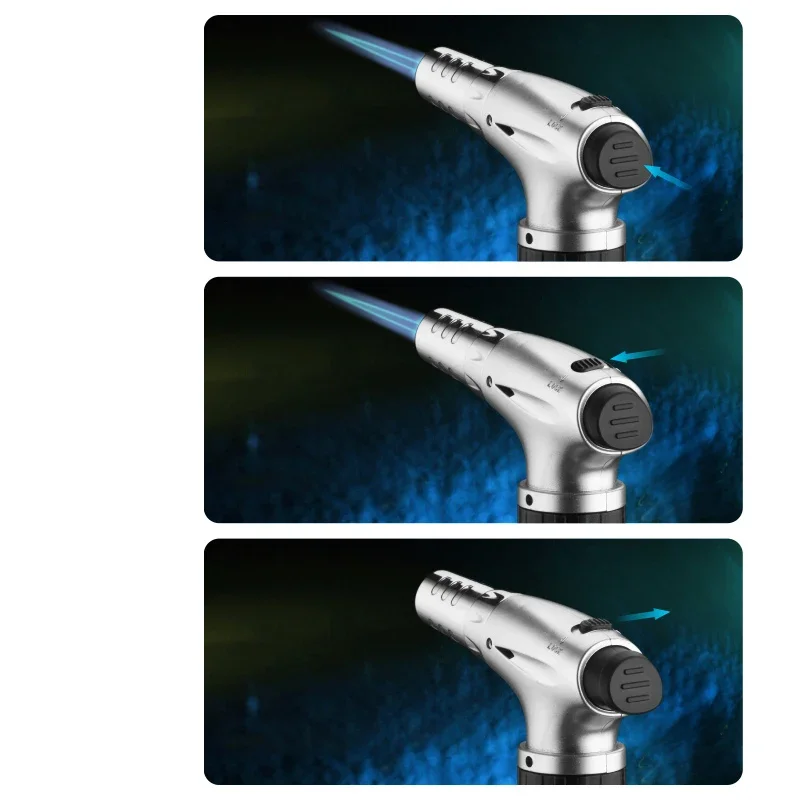 Turbo Gas Lighters Metal Windproof Smoking Accessories Kitchen Cooking Jewelry Welding Cigarettes Lighters Gadgets For Men