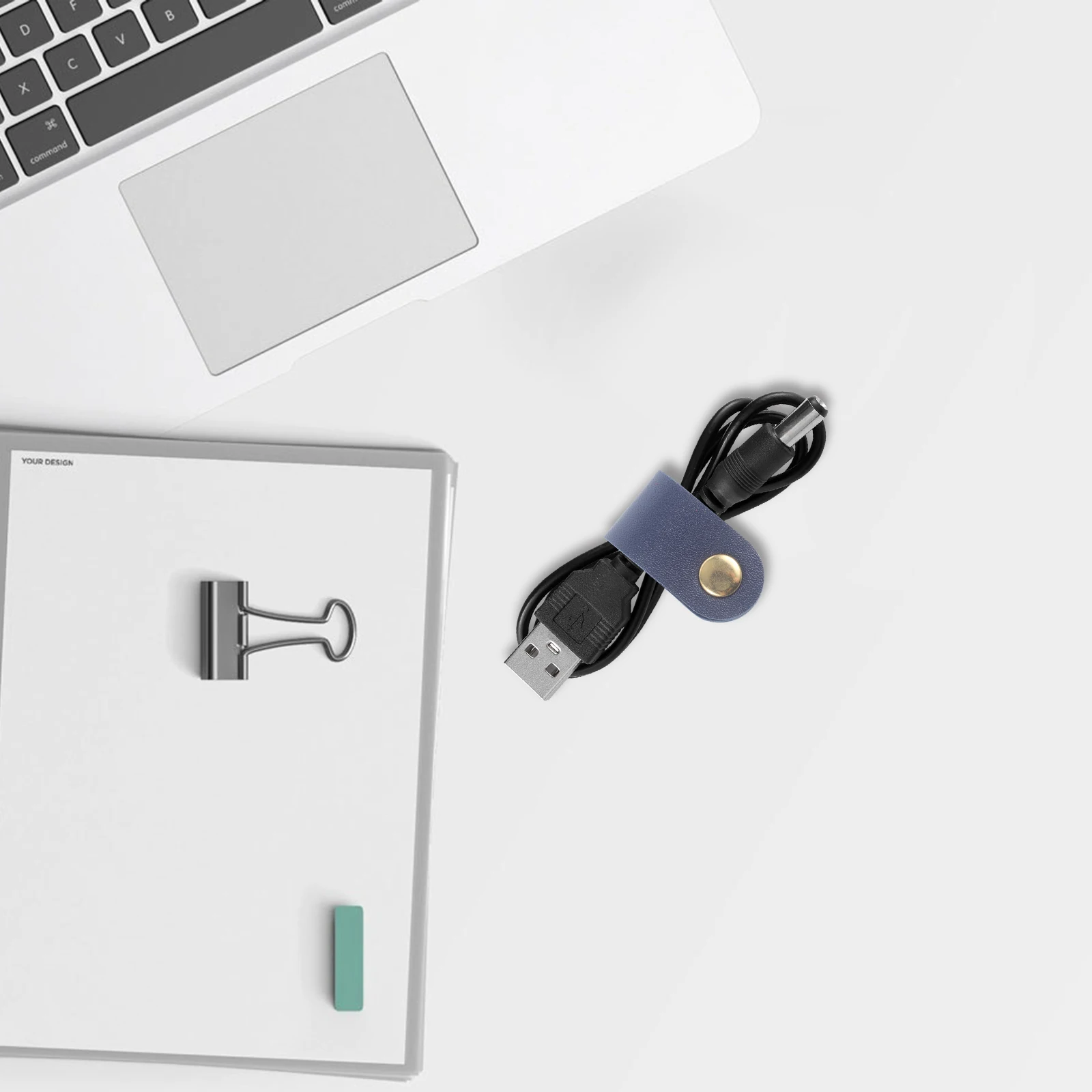 

5Pcs Cable Organizer Strips Practical Cord Ties Sturdy Trustworthy Tool for Multiple Jobs At Once Suitable for Various Cables