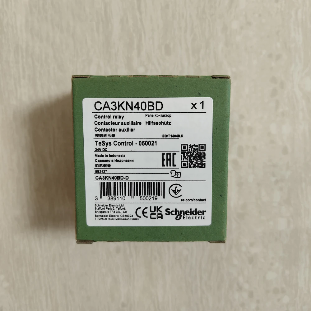 New Original Schneider Electric Tool Circuit Control Loop Accessory CA3KN40BD CAK Contactor Relay 4NO+0NC DC24V TeSys K Contact