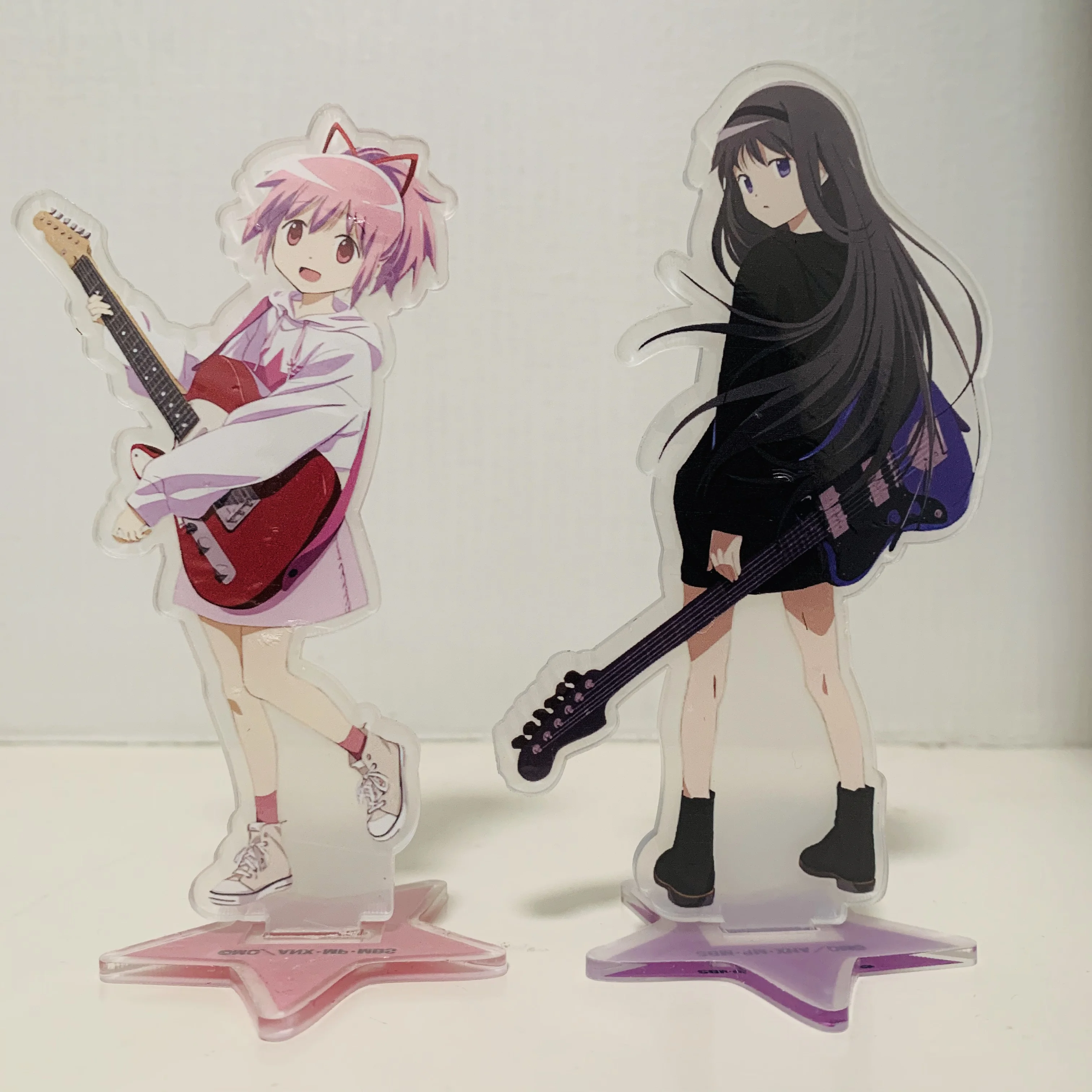 Puella Magi Madoka Magica Hot Anime Akemi Homura Kaname Madoka Acrylic Stand Model Plate Holder Cake Topper Birthday Toys