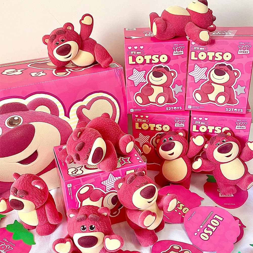 Disney Toy Story LOTSO It's Me Series Blind Box Strawberry Bear Mini Anime Figure Mystery Box Kawaii Dolls Car Ornament Girl Toy