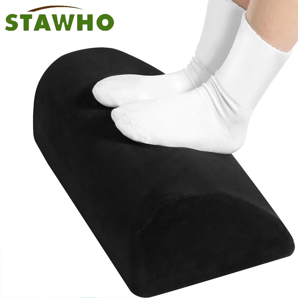 

1Pcs Under Desk Foam Foot Rest with Washable Cover Comfortable Foot Stool for Home and Office