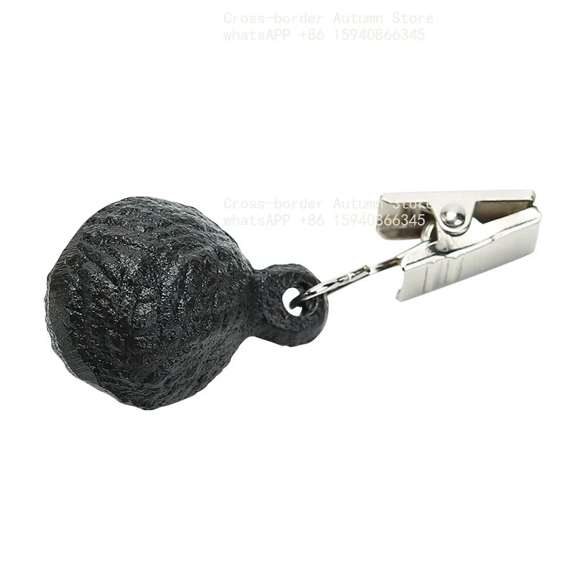 Vintage thread ball tablecloth pendant clip 4 cast iron pendant restaurant picnic blanket windproof decoration