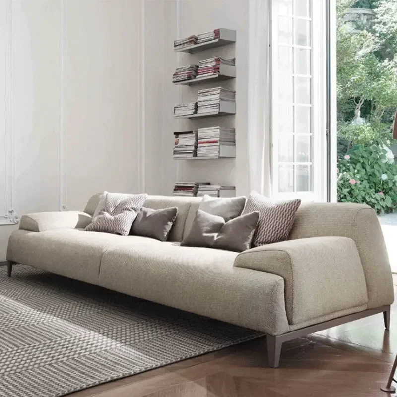 Living room furniture Modern minimalist living room fabric sofa L-shaped Nordic sofa