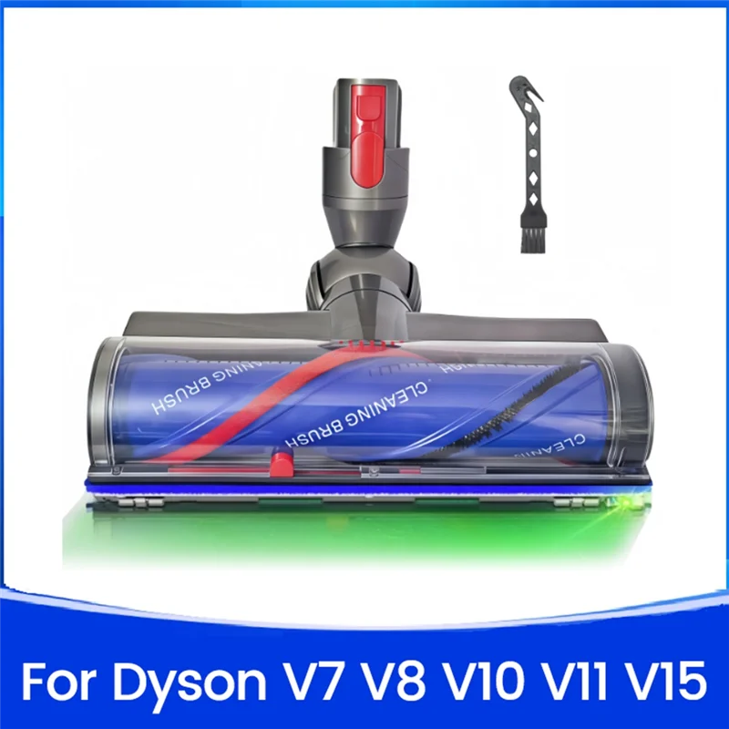 رأس محرك مباشر مع مصابيح أمامية LED لـ Dyson V7 V8 V10 V11 V15 رأس محرك مباشر سريع التحرير مبيعات فرش تنظيف الرأس