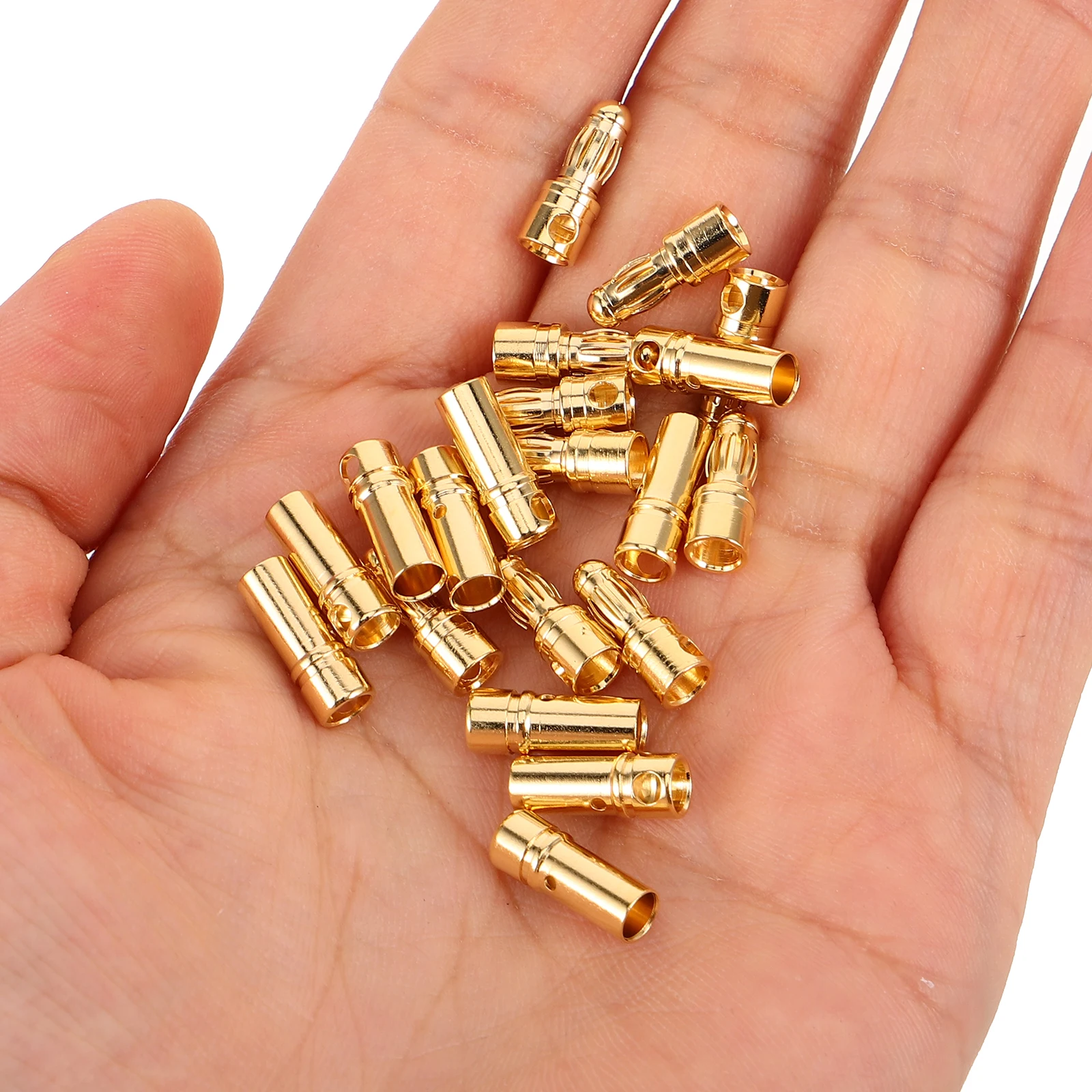 

20 Pcs Gold-plated Aircraft Plug Speaker Adapter for Connection Banana Connectors Cable Copper Plugs Speakers