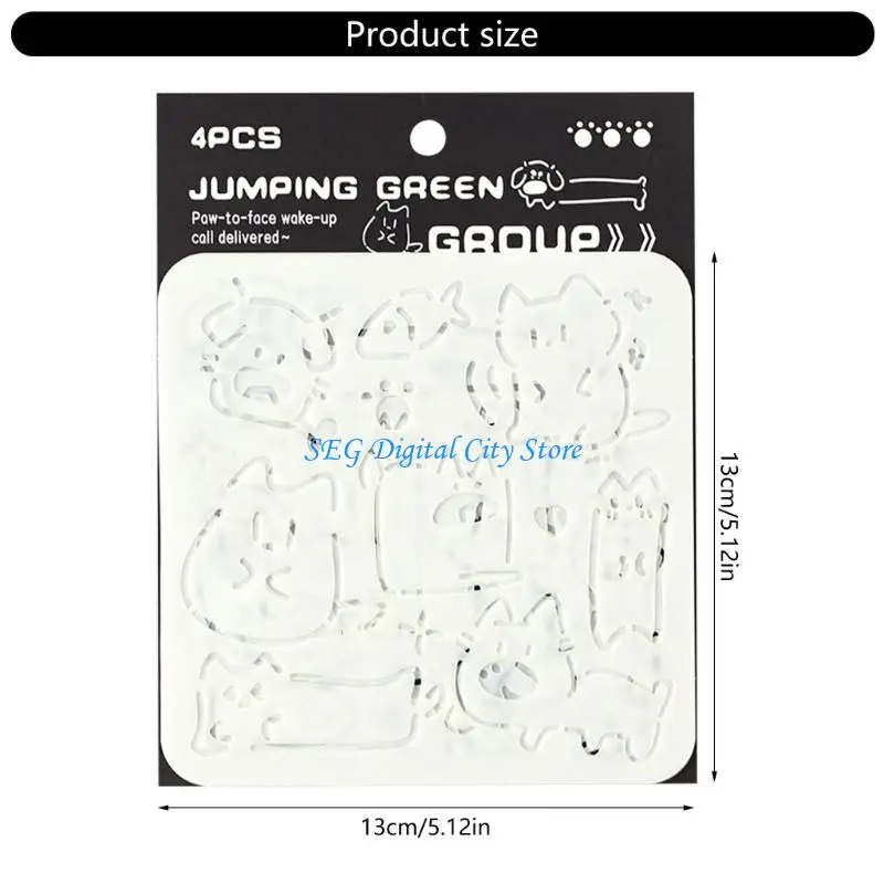 U75B Artystyczne świąteczne narzędzie do wielokrotnego użytku dla dzieci Malowanie dla dzieci