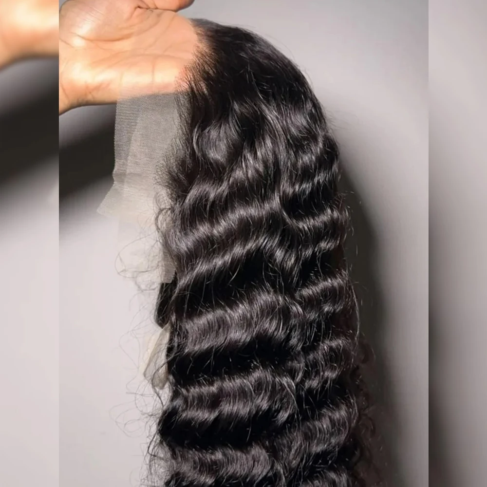 Glueless Wear Go Onda Profonda Bob Parrucca 13x4 Parrucca Anteriore Del Merletto Capelli Umani Brasiliani 250% Densità Ricci 13x6 HD Del Merletto Per Le Donne Nere