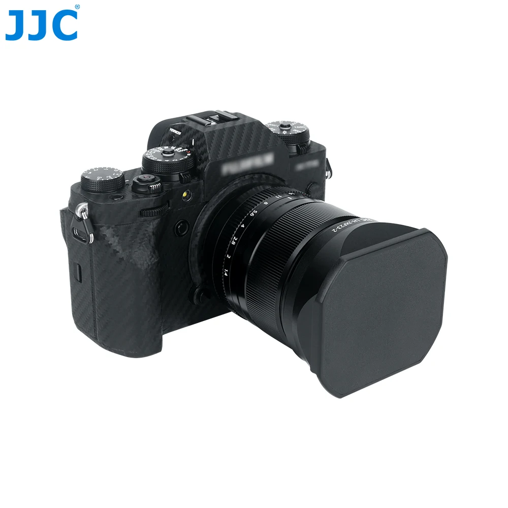 JJC Lens Hood and Cap for Fujifilm Fuji Fujinon XF 23mm & 33mm F1.4 R LM WR lens replace LH-XF23 II / LH-JXF23-2