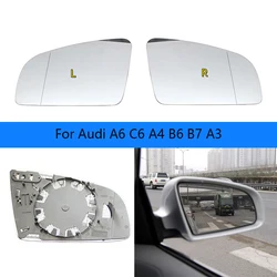 Car Mirrors For Audi A6 C6 A4 B6 B7 A3 mirror Rearview mirror reflector electric heating glass OEM:8E0 857 535 E / 8E0 857 536 E