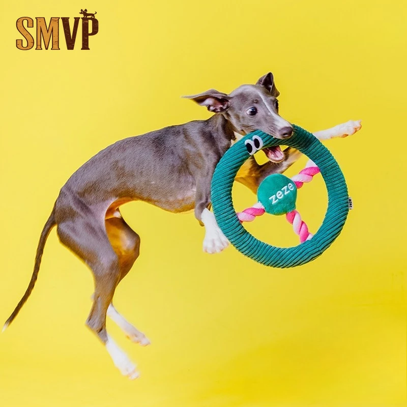 Juguetes para perros resistentes a mordidas con nudos de cuerda, sonoros, para frisbee, para viajes, para masticar, interactivos, para tirar a la cuerda, accesorios para mascotas