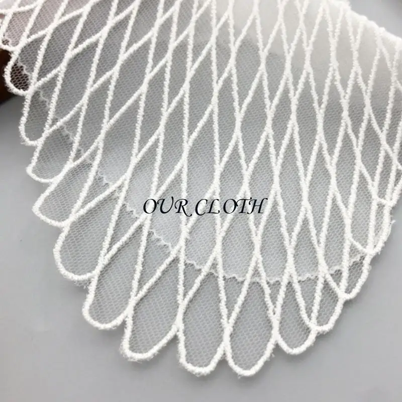 Fashion Double Layer Lace False Collar For Round Neck And V Neck Tops Decoration Y1AC