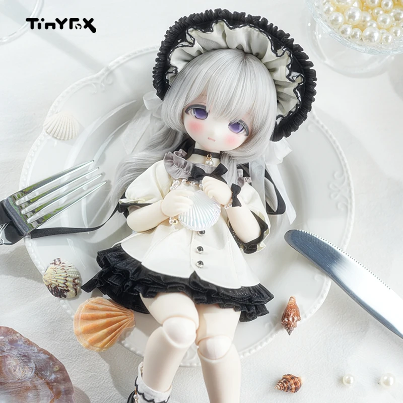Tinyfox Offizielle Wueste Nurse Miss Oyster Bjd bewegliche Gelenkpuppe 1/6 echte 2D-Puppe zum Sammeln, komplettes Set, Geburtstagsgeschenk für Mädchen