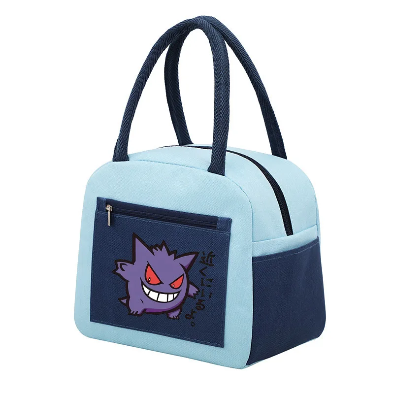 أكياس الغداء البوكيمون بيكاتشو Bulbasaur Kawaii أنيمي بينتو حقيبة موضة سعة كبيرة تخزين المواد الغذائية أكياس عزل حقيبة نزهة لطيف