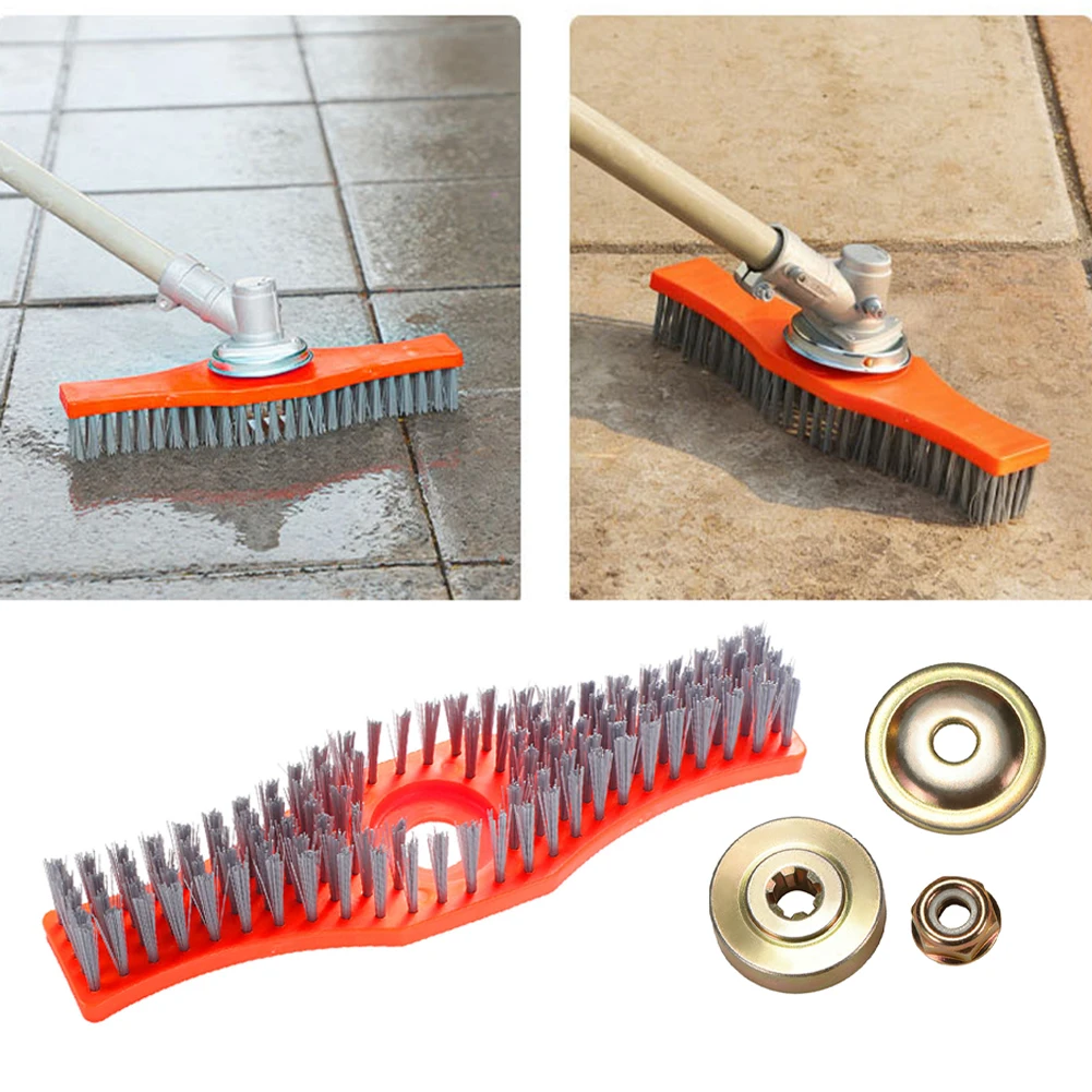 Lawn Mower Cleaning Brush With Fixing Accessories Brush Cutter Grass Trimmer Wire Brush Garden Hot Tubs Floor Cleaning Tools