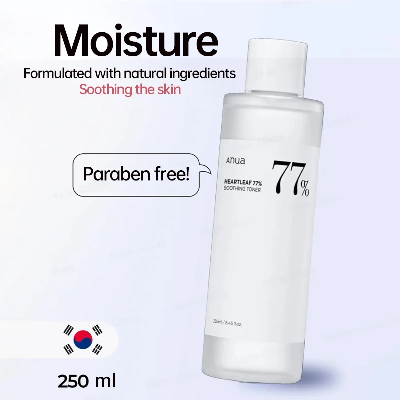 

ANUA Heartleaf 77% Soothing Toner Whitening Korean Skincare Products Calming Skin Refreshing Hydrating Purifying Alcohol-free