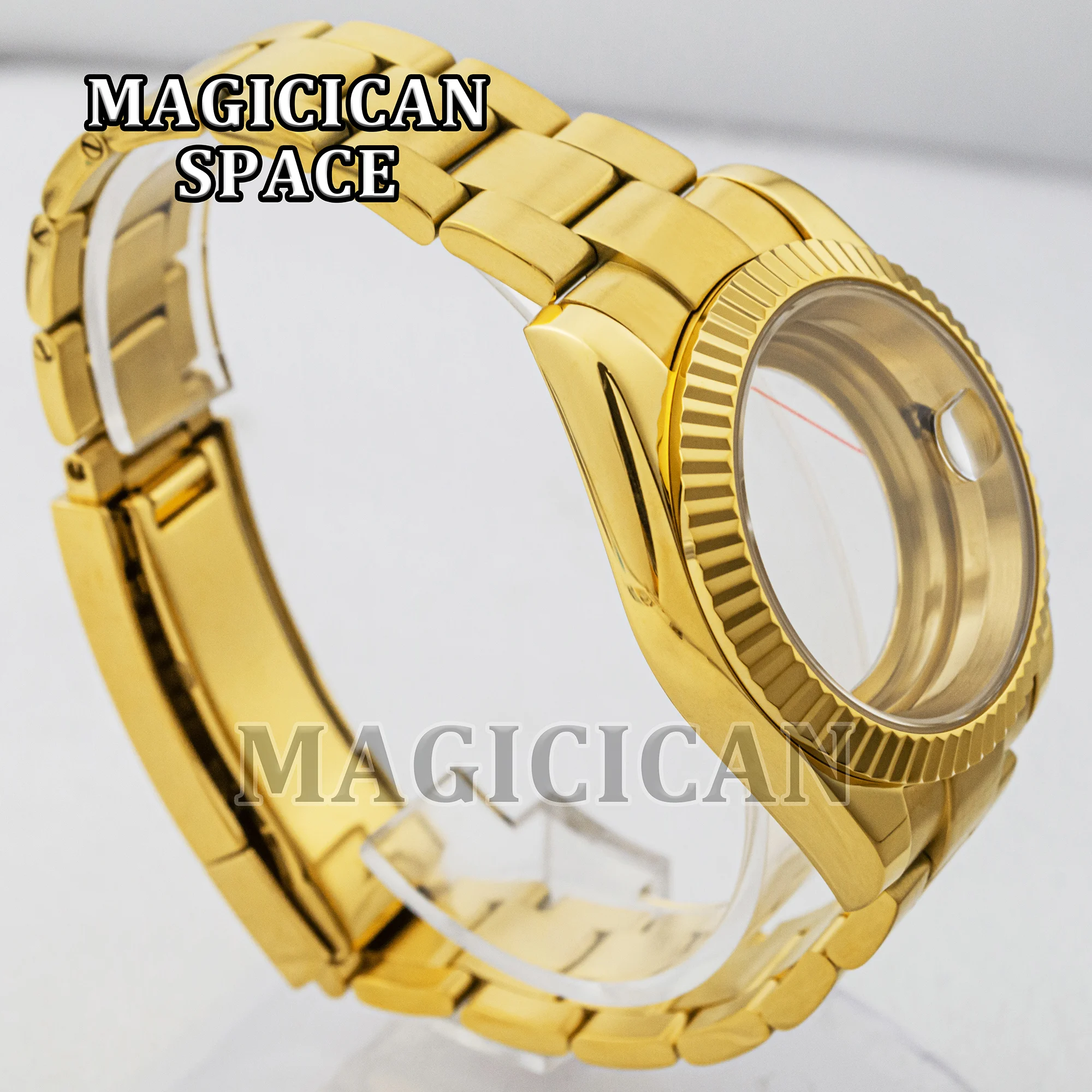 Men NH35 Case Bracelet Sapphire Glass Waterproof Stainless Steel Case for Datejust Mod Parts Case Strap NH34/NH35/NH36 Movement