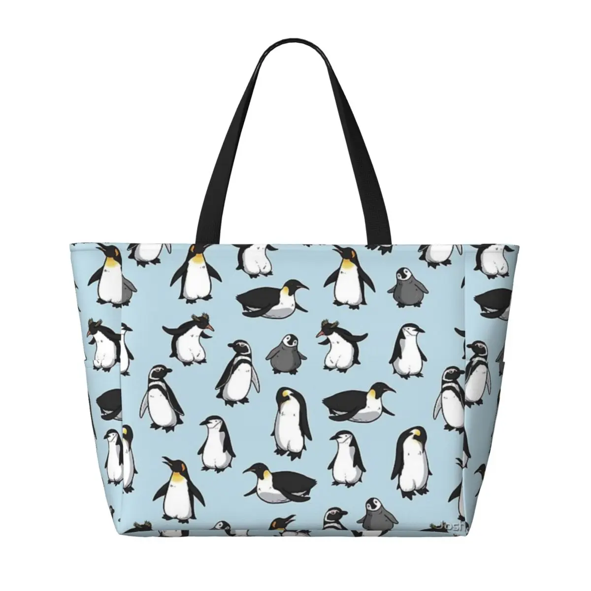 Simpatica borsa da viaggio da spiaggia pinguino, borsa Shopping alla moda regalo di compleanno quotidiano modello Multi-stile